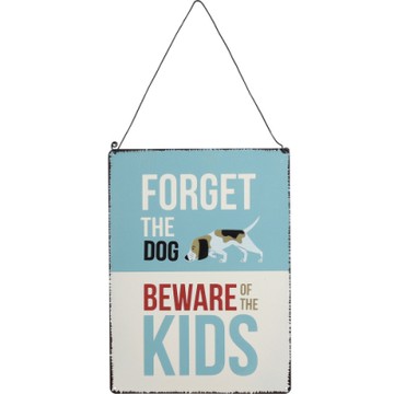 《Rex LONDON》復古鐵牌掛飾-當心孩童23cm-- 吊飾 居家裝飾