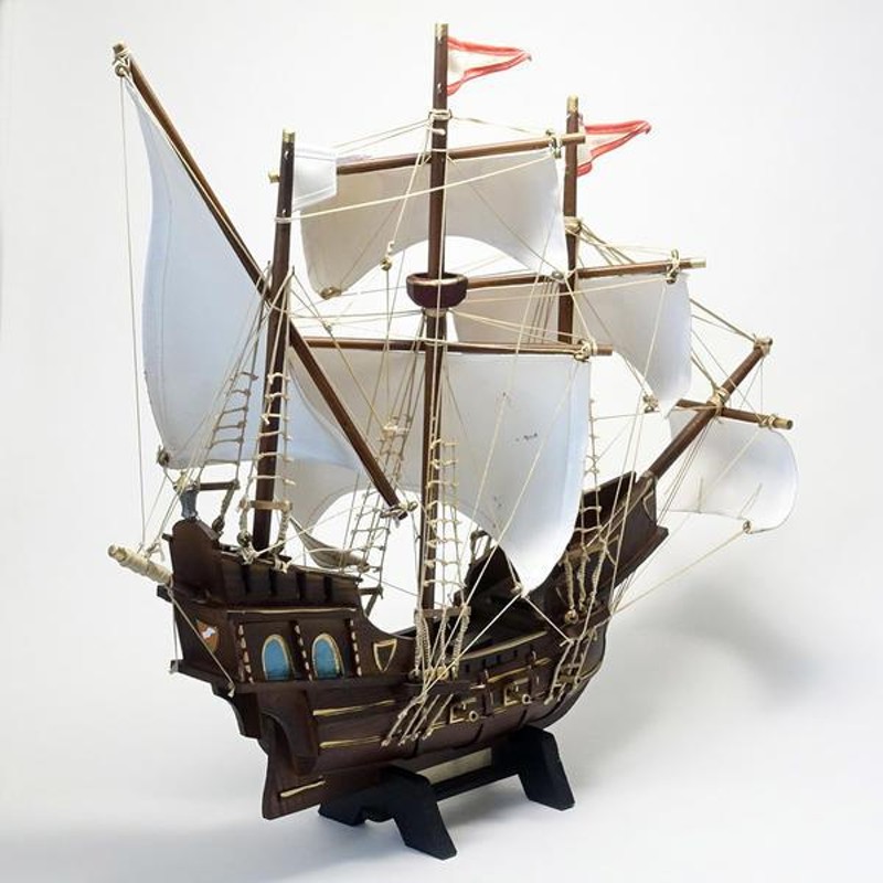 帆船 サンタマリア号 イタリア製 完成品 帆船模型 - インテリア小物