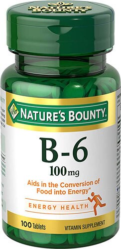 Nature's Bounty Vitamin B-6 100 mg - 100 Tablets