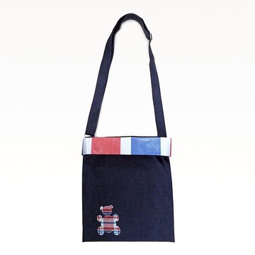 紅白藍330 X 又一山人 - 熊白藍斜揹袋(小熊)