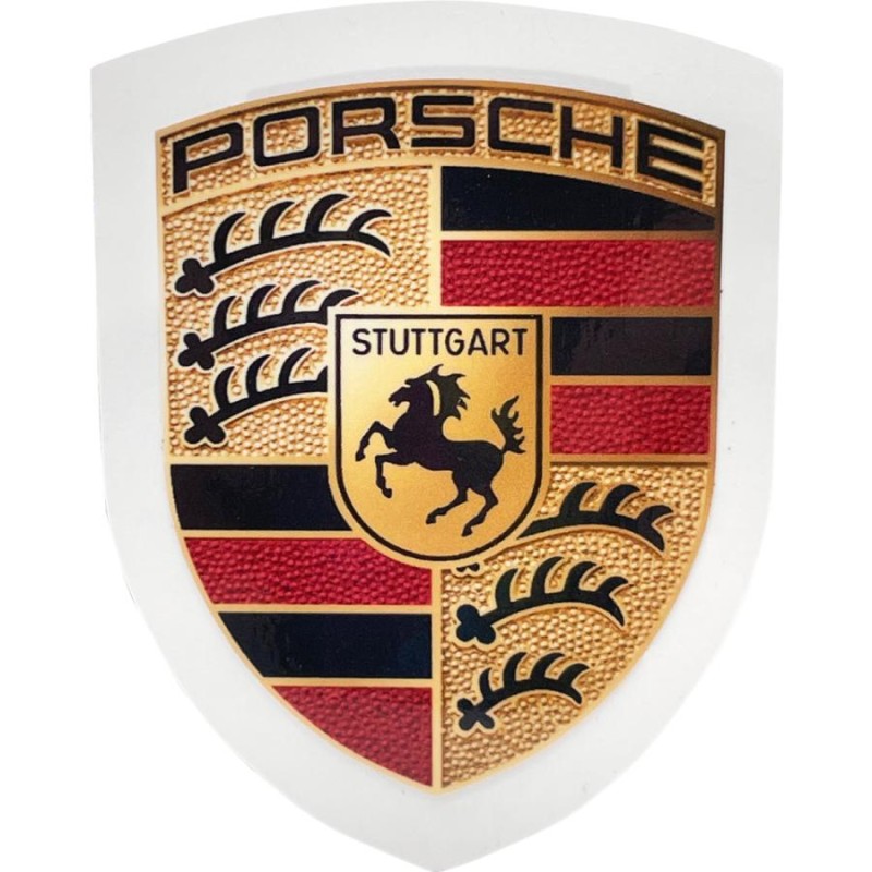 ポルシェ オフィシャル カラー クレストロゴ ステッカー Porsche