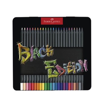 FABER-CASTELL 黑旋風極軟 油性色鉛筆 24色/盒 116425