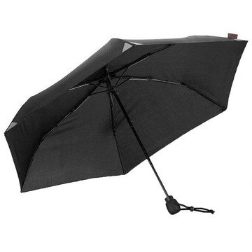 德國[EuroSCHIRM]德國高級雨傘品牌 LIGHT TREK ULTRA / 超輕量折疊傘 /銀膠UPF50+ / 黑+反光《長毛象休閒旅遊名店》