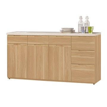 【Hampton 漢汀堡】愛爾西5.2尺石面收納櫃下座