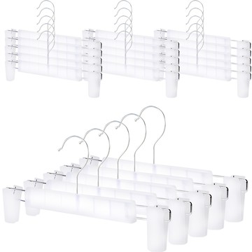生活公式 高級款防滑褲架  20個  透明白色