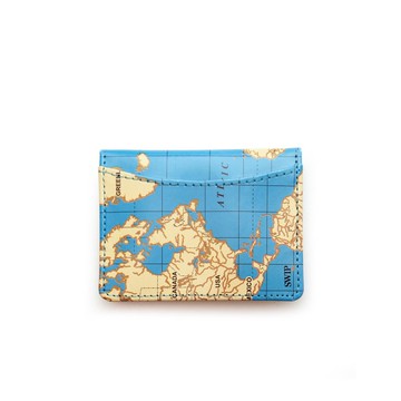 美國 Kikkerland 地圖多卡位多功能卡包 身份證駕駛證輕薄卡包
