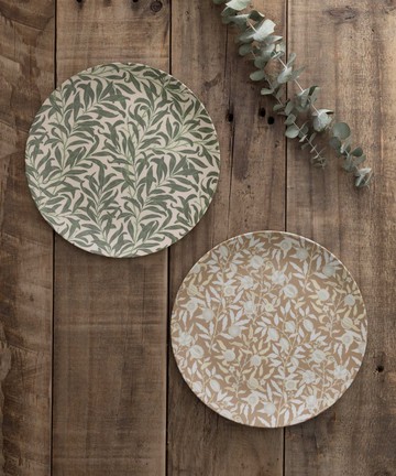 [2 件組] William Morris 圖案生態竹盤 20 公分 F. 柳枝 x 水果或石榴 006