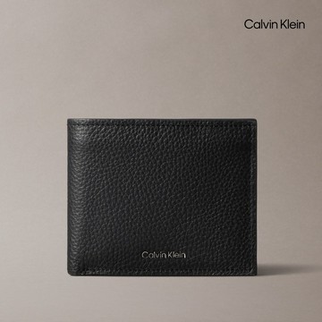 【Calvin Klein】 CK 真皮RFID錢包_黑色