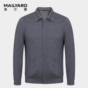 MAILYARD/美爾雅男式茄克 羊毛商務休閑男士秋冬翻領夾克外套 253