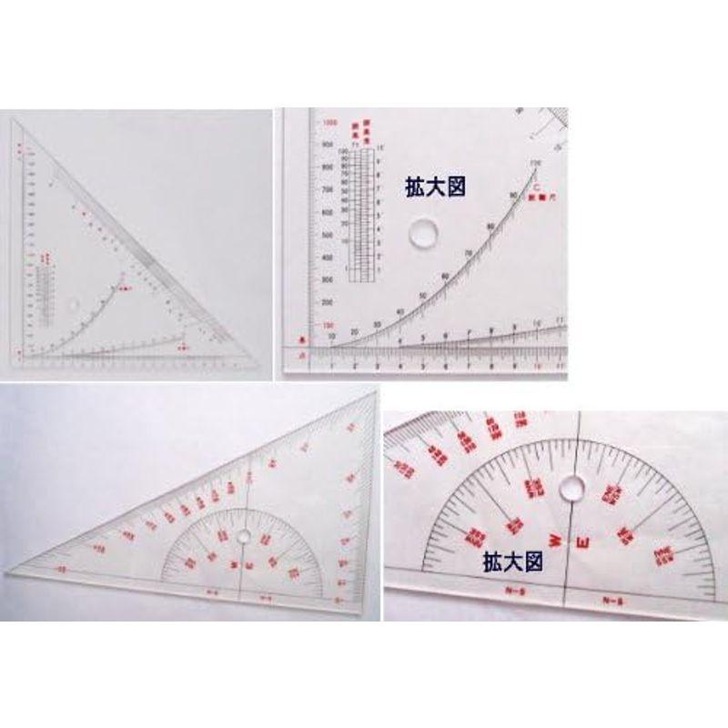 プラスチック加工専門店井上製作所 井上式三角定規 （井上式航海定規）