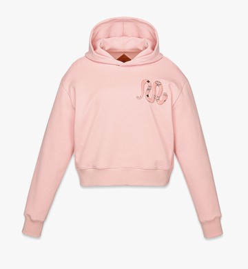 Year of the Snake Bouclé Cropped Hoodie