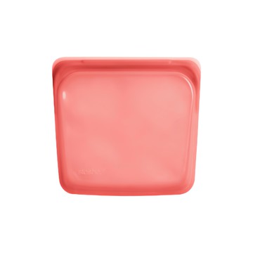 stasher 方形矽膠密封袋  Pinch locTM 專利封口設計  可重複使用  耐候性佳  19.05 x 17.78 x 2.54cm  1入  1個