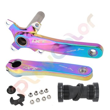 IFX【炫彩】單速 鋁合金 中空 曲柄 送BB 登山車 一體式 104BCD 單盤【IXFRB】