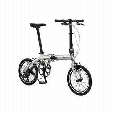 ルノー 16型 折りたたみ自転車 PLATINUM LIGHT8(メタリックシルバー/7段変速) 11296-09【組立商品につき返品不可】 AL167