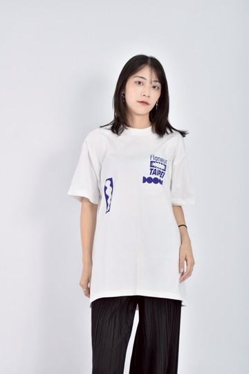 加購優惠(L) russel運動棉質圓領純棉logo白色短袖上衣