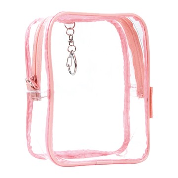 Green Style萬用收納包/WPBB-402R/M/滾邊粉紅/12x16x6cm