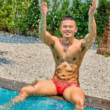 GX3 【夏日水泳】系列 Sheer COLOR比基尼男生性感半透泳褲1條裝