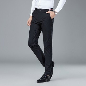 [米蘭精品] 休閒褲長褲-彈力男士休閒修身薄款男褲子3色74er16