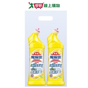 魔術靈殺菌馬桶清潔劑-檸檬500mlx2入【愛買】