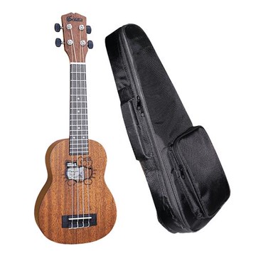 『Soldin』21吋桃花心木幸福貓烏克麗麗 贈Hello Kitty調音器 / SK-21H