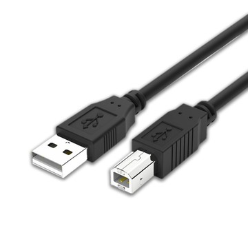 Bravo-u USB 2.0 傳真機印表機連接線-黑色(1.5米)