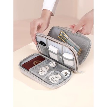 多功能數碼收納包盒手機數據線充電寶筆記本電源線移動硬盤U盤電子配件耳機保護套旅行收納布袋