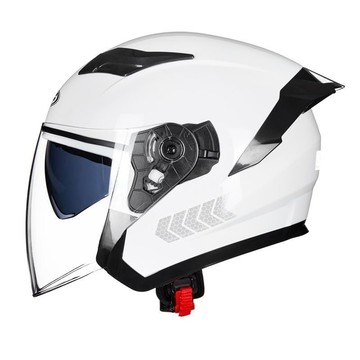 夏季機車安全帽 3/4安全帽 機車安全帽 雙鏡片安全帽 帶通風孔 雙鏡片 可伸縮內鏡片 內襯可拆卸 防寒保暖 四季通用