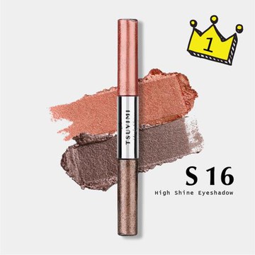【TSUVIMI 姿慧美】雙色閃亮眼影蜜 ( S16 焦糖可頌 可可戚風 )