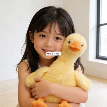 臺灣熱賣☆【可開發票】💕可愛坐姿鴨毛絨玩具公仔玩偶睡覺兒童安撫小鴨子男女生日禮物白鵝