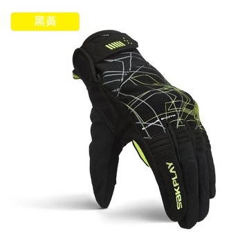 【四季舒適】SBKPLAY AP-10 黑黃 觸控防摔手套