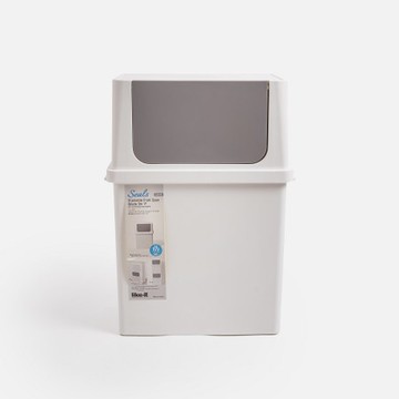 日本Like-it 前推堆疊式垃圾桶 17L 白