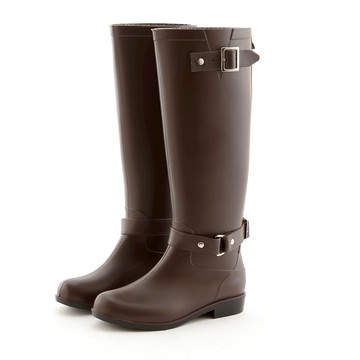 D+AF 經典首選．雙釦環後拉鍊長筒雨靴