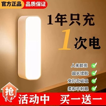 ⚡臺灣出貨12H⚡過道走廊燈人體自動感應燈長條led玄關陽臺衣帽間玄關處智能燈 感應小夜燈 磁吸感應燈 全自動超亮