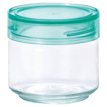 ADERIA 日本進口抗菌密封寬口玻璃罐 綠  500ml  1個