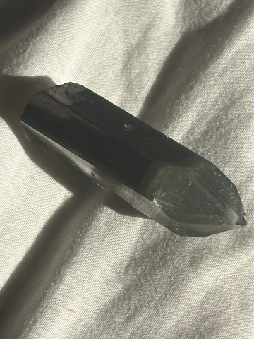 四季幽靈 綠幽靈 白幽靈 銀髪 水晶 全包隨型 手把玩 天然原石