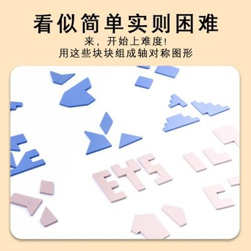 CECPC 木質益智燒腦對稱拼圖兒童學生空間想象力培養解謎玩具批發