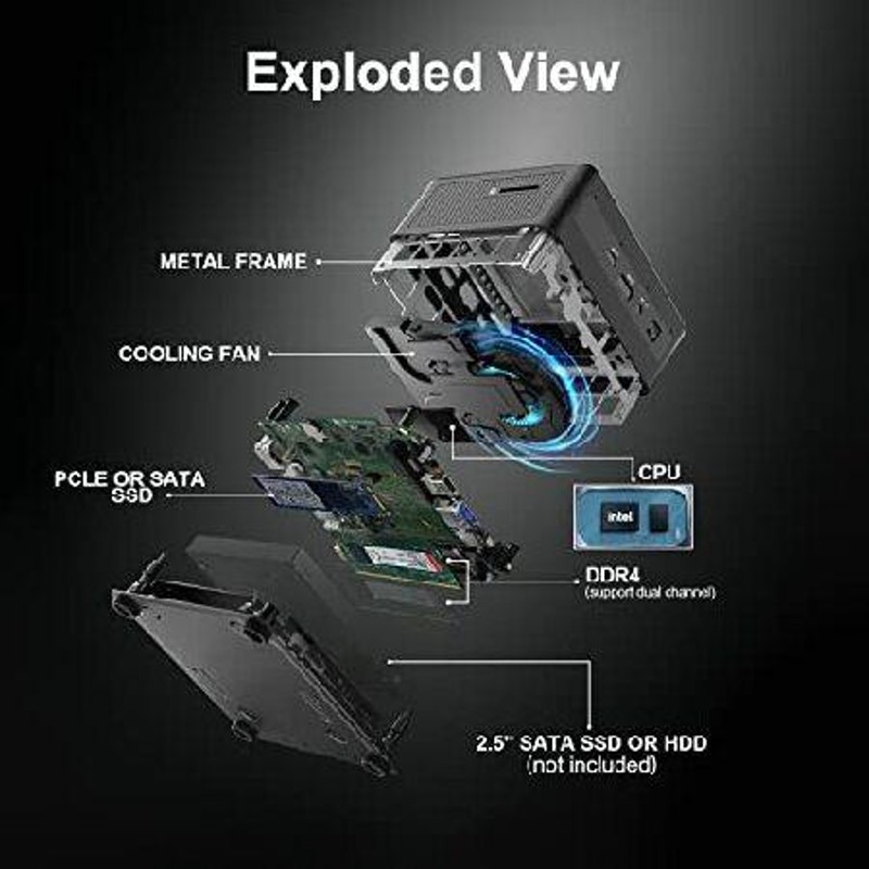 Intel NUC 11 with Newest 11th Gen Quad-Core - 16GB DDR4 RAM