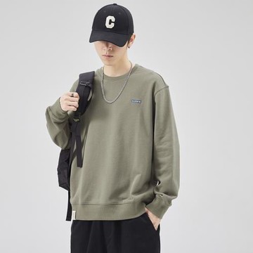 高端重磅廣州十三行衛衣男生春秋季2025新款男士寬松潮打底衫衣服