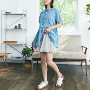 OB嚴選中大尺碼-日系純棉蕾絲鬆緊腰短褲《BA7819》