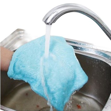 韓國神奇抹布雙層加厚去油污百潔布廚房清潔竹木纖維不沾油洗碗布