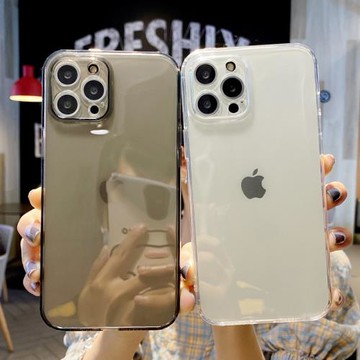 簡約純色14魔方直邊15相框保護套蘋果16手機殼適用iPhone17promax攝像頭全包防摔11黑色灰色12凹槽透明軟殼13