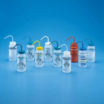《Tarsons》彩色安全洗瓶 PE Bottle, Wash, Self Venting Labelled