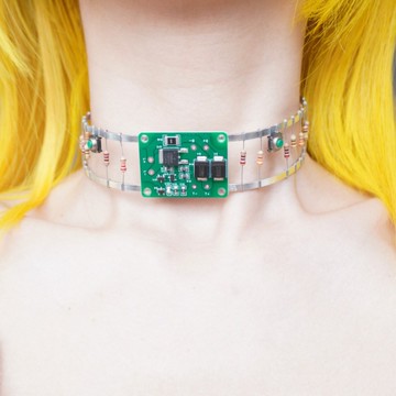賽博朋克 金屬 雙層 電路板 頸圈 Choker — 手作 男女通用 潮流