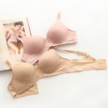 兩件包郵~出口尾單森系鏤空光杯文胸 日系模杯無鋼圈舒適內衣奶罩