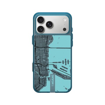 iPhone 17 Pro Max Clear (相機按鈕) 夜幕藍 - JOCR - Miami (Black Logo)