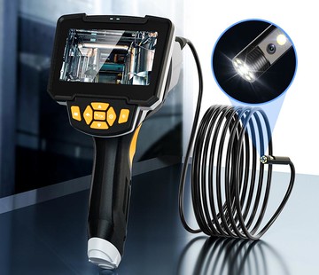 內窺鏡 汽車維修管道工業內窺鏡子高清攝像頭汽修檢測4.3寸1080P防水探頭 【CM4915】