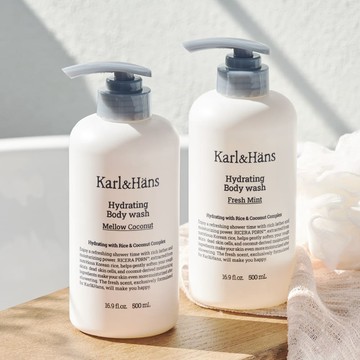 Karl & Hans Hydrating Body Wash 500ml (2 Options)