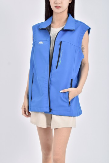 (M) mounexp無袖藍色外套