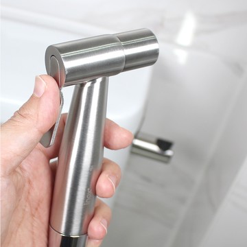 Dewbell 全不鏽鋼浴室清潔蓮蓬頭手動組  1個  銀色