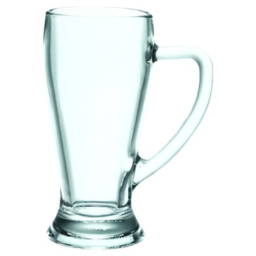 Bormioli Rocco 芭薇拉 附柄啤酒杯 380ml 玻璃 義大利製  高168mm  6個